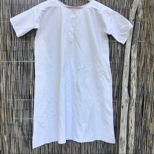 Antique Linen Shift Night Dress Gown Shirt